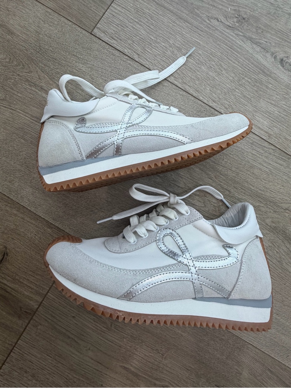 Loewe Flow Runner White and Gum-Trim Women's Runner Sneakers